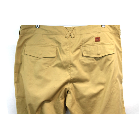 Unyforme Carter Pants Mens size 40x34 Gold Khaki Cargo Joggers Logo - Picture 5 of 10